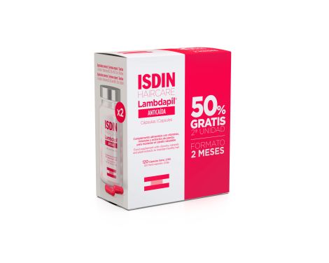 Isdin Lambdapil Anticaída Pack 120 Cápsulas 2ºud 50%