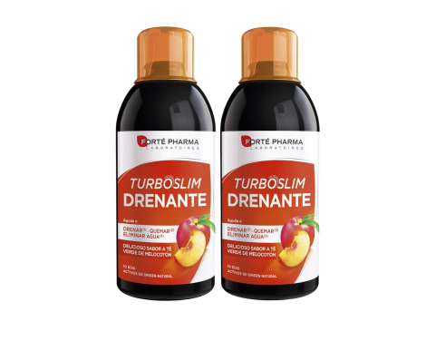 Forté Pharma Turboslim Drenante Melocotón Duplo 500 + 500ml