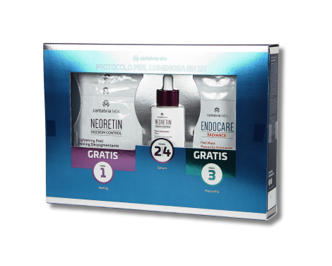 Neoretin Pack Sérum Pigment Neutralizer 30ml + 3 Peeling Depigmentante + 3 Mascarillas Exfoliante
