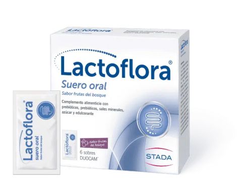 Lactoflora Suero Oral sabor Frutas del Bosque 6 uds