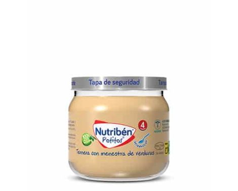 Nutribén Potito Ternera con Menestra de Verduras 120g