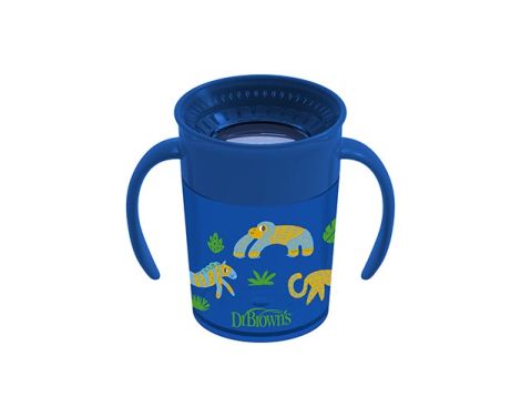 Dr Brown'S Vaso 360º sin Boquilla +6m color Azul 200ml