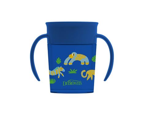 Comprar Dr Brown'S Vaso 360º sin Boquilla +6m color Azul 200ml