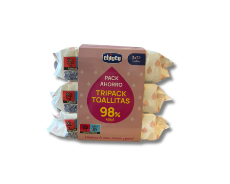 Chicco Toallitas Delicadas con Tapa +0m 3x72 Unidades