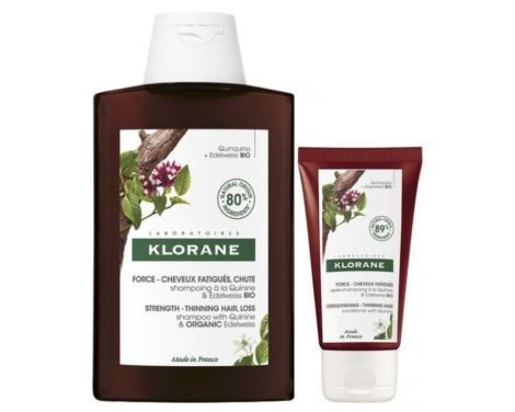 Klorane Champú a la Quinina 400ml + Acondicionador 50ml