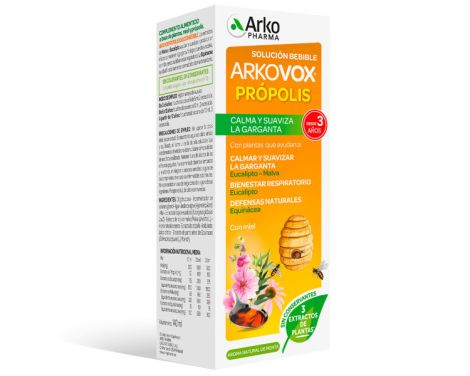 Arkopharma Arkovox Jarabe Propolis Sabor Menta 140ml