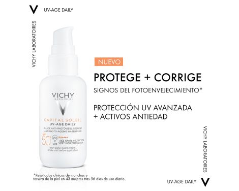Para qué sirve Vichy Capital Soleil UV-Age Daily Water Fluid SPF50+ 40 ml