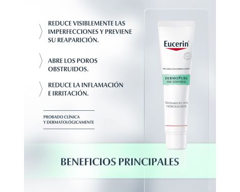 Eucerin Dermopure Oil Control Tratamiento 10% Hidroxiácidos 40ml sin receta
