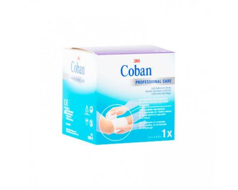 Venda Elastica Cohesiva Coban 1583 Bf Blanca 4,5