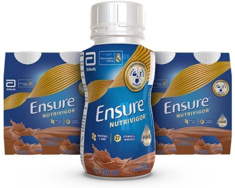 Abbot Ensure Nutrivigor Sabor Chocolate 4 Botellas 220ml
