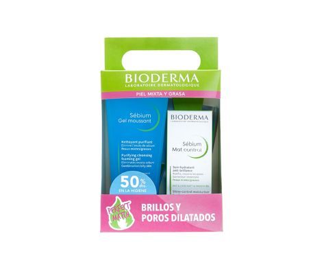 Bioderma Pack Gel Moussant Espumoso Purificante 200ml + Sébium Mat Control 30ml