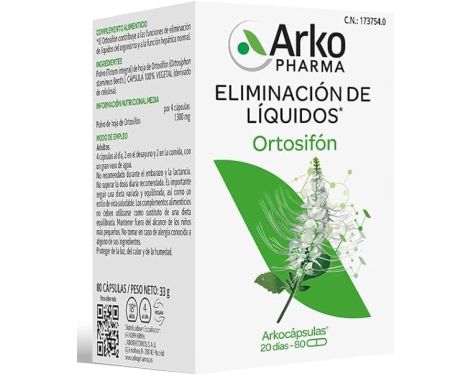 Arkopharma Ortosifón 80 Cápsulas