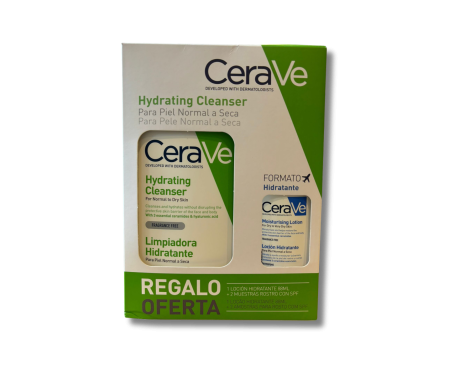 Cerave Limpiadora Hidra 473ml + Loción Hidratante 88ml 