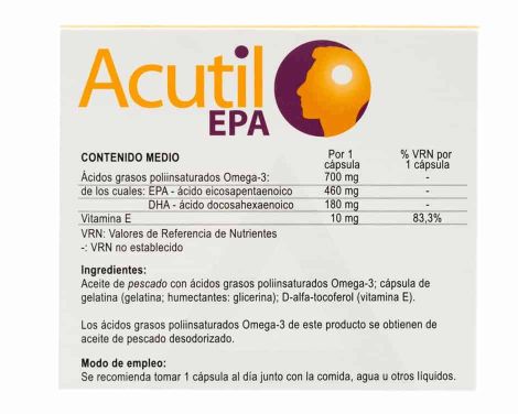 Comprar Acutil Epa 30 Cápsulas