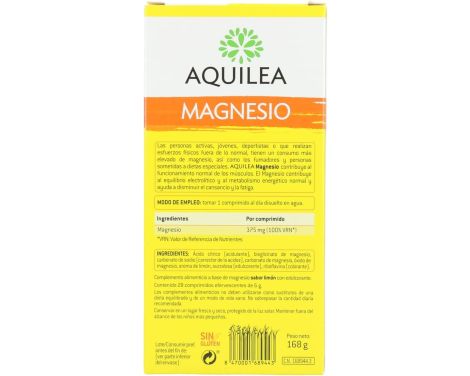 Comprar Aquilea Magnesio 28 Comprimidos Efervescentes 375mg