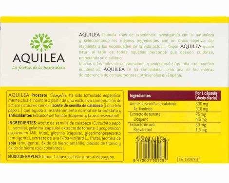 Comprar Aquilea Prostate Complex 30 cápsulas