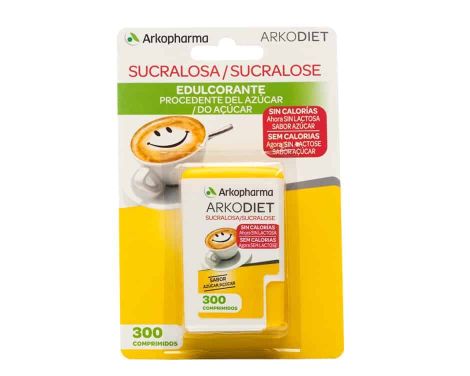 Arkopharma Arkodiet Edulcorante Sucralosa 300 Comprimidos Entrehoras
