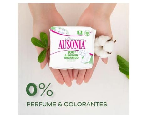 Ausonia Compresas Cotton Protección Noche Con Alas 8 uds sin receta