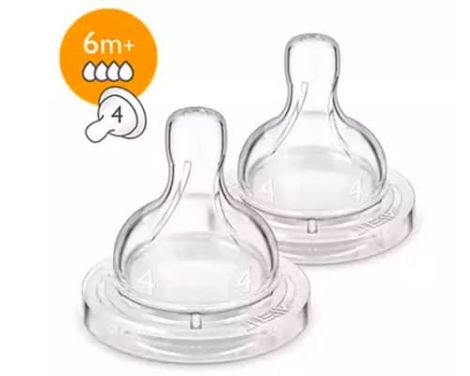 Philips Avent Tetina Silicona Flujo Rápido +6 meses 2uds sin receta