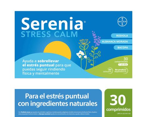 Comprar Bayer Serenia Stress Calm 30 Comprimidos