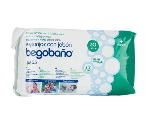 Begobaño Esponjas Enjabonadas 30 unidades Baño