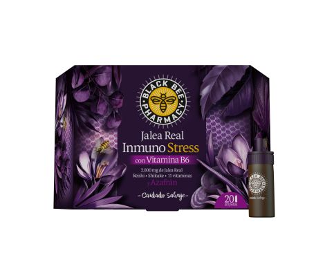 Black-Bee-Pharmacy-Jalea-Real-Inmuno-Stress-20-Viales-10ml-0