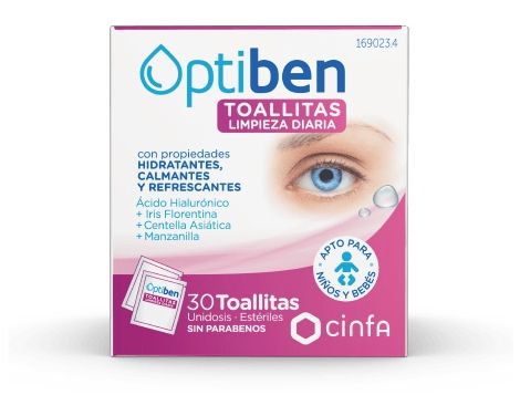 Optiben Toallitas Uso Diario 30 Uds