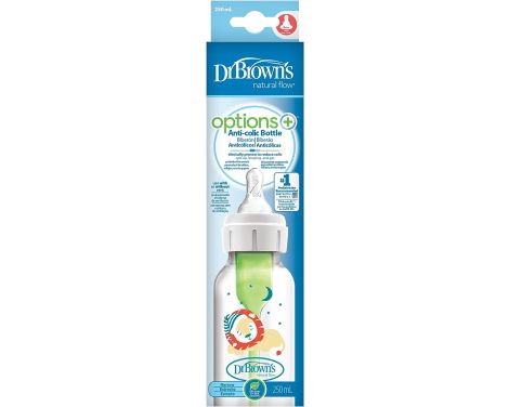 Dr-Browns-Bibern-Natural-Flow-Options-Tetina-Silicona-Boca-Estrecha-Len-250ml-0