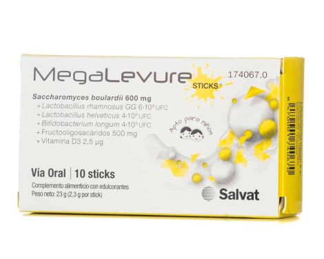 Salvat Megalevure 10 Sticks Plátano Complementos alimenticios