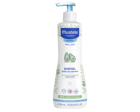 Mustela Babygel Baño de Espuma con Aguacate Bio 750ml