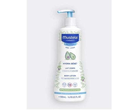 Mustela-Hydra-Bebé-Leche-Corporal-con-Aguacate-Bio-500ml-0