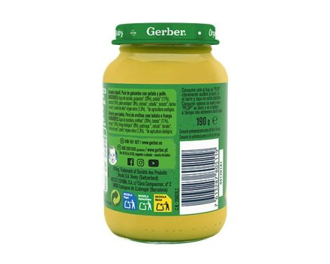 Nestlé Nutrition Gerber Organic Guisantes, Patata y Pollo 190g sin receta