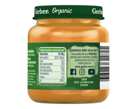 Comprar Nestlé Nutrition Tarrito Puré de Frutas Gerber Manzana, Albaricoque Y Melocotón 125g