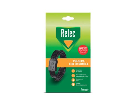 Relec Pulsera Antimosquitos Con Citronela Negra 1 ud