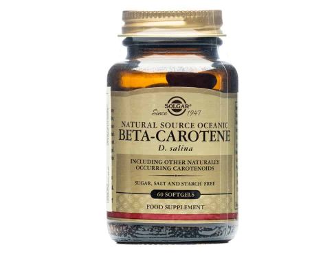Solgar Betacaroteno Oceanico 100%Natural 60 cápsulas Antiedad