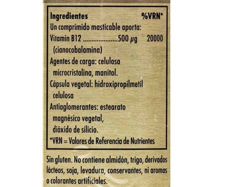 Comprar Solgar Vit B12 500 Mcg 50 Cap Veg