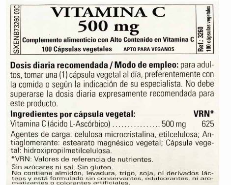 Comprar Solgar Vit C 500 mg 100 Caps Veg