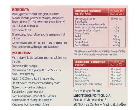 Comprar Suero Oral Normon Fresa 250ml 2 unidades
