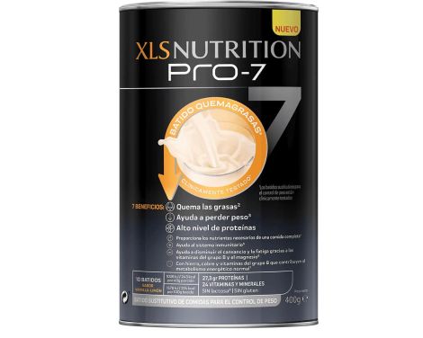 XLS Nutrition PRO 7 Batido Quemagrasas sabor Vainilla 400g