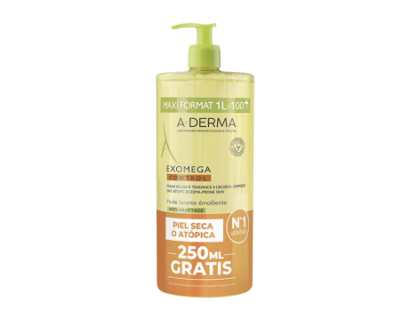 A-Derma Exomega Control Aceite Limpiador Emoliente 1 l