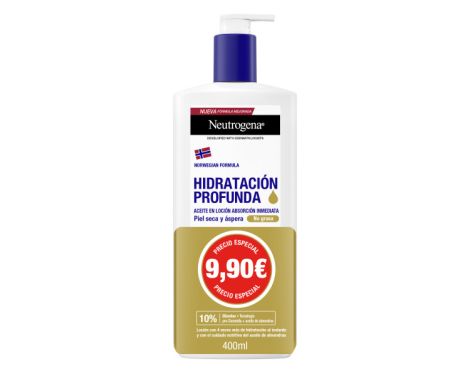 Neutrogena Aceite Hidratación Profunda Loción de Absorción Inmediata 400ml