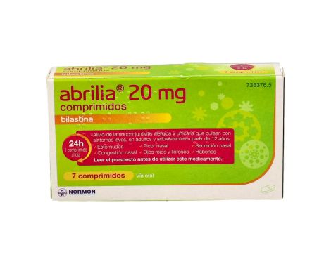 Abrilia Efg 20 Mg 7 Comprimidos (Blister Al/Al/Papvc)