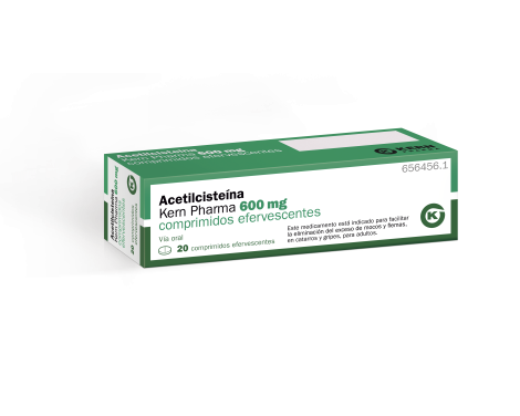 Acetilcisteina Kern Pharma  600mg 20 Comprimidos Efervescentes