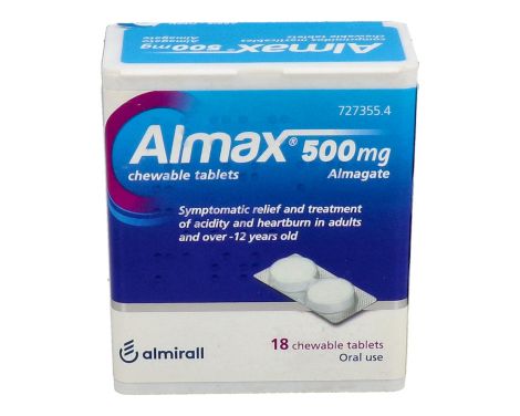 Almax 500mg 18 Comprimidos Masticables