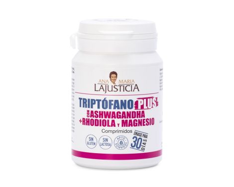 Ana María La Justicia Triptófano Plus con Ashwaganda + Rhodiola Magnesio y Vitamina B6 60 Comprimidos