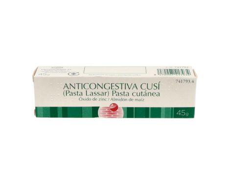 Anticongestiva Cusi Pasta Tópica (Pasta Lassar) 1 Tubo 45g