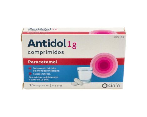 Antidol 1g 10 Comprimidos