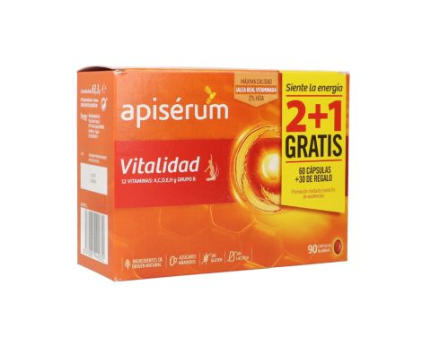 Apisérum Vitalidad Pack 3 meses 90 cápsulas blandas