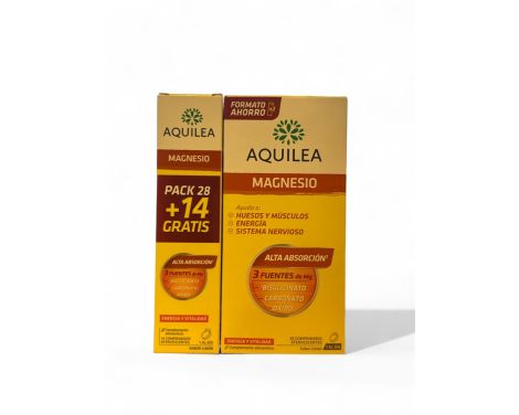 Aquilea Magnesio 28 Comprimidos Efervescentes 375mg + 14 Comprimidos Gratis 