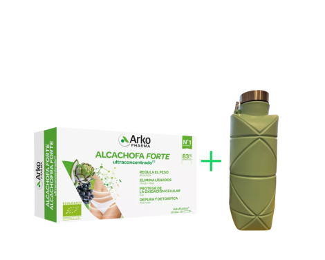 Arkopharma Arkofluido Alcachofa Forte 20 Ampollas Bebibles 15ml + Regalo Botella